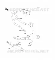 &Eacute;CHAPPEMENT pour Kawasaki ZZR250 2002