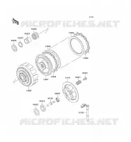 EMBRAYAGE pour Kawasaki ZZR250 2002