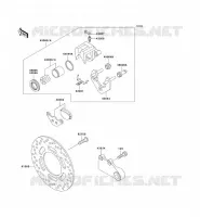 FREIN ARRIERE pour Kawasaki ZZR250 2002