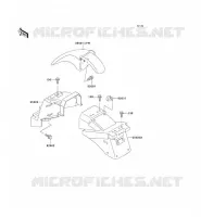 GARDE BOUE pour Kawasaki ZZR250 2002