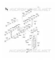 SUSPENSION/AMORTISSEUR pour Kawasaki ZZR250 2002