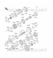 TRANSMISSION pour Kawasaki ZZR250 2002