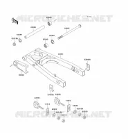 BRAS OSCILLANT pour Kawasaki ZZR250 2004