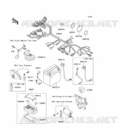 CHASSIS EQUIPMENT ELECTRIQUE pour Kawasaki ZZR250 2004