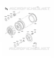 EMBRAYAGE pour Kawasaki ZZR250 2004
