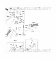 GUIDON pour Kawasaki ZZR250 2004