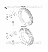 PNEUS pour Kawasaki ZZR250 2004