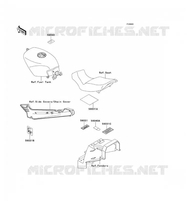 LABEL Kawasaki MOTOS 250 1991 ZZR250  EX250-H2
