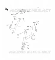 BEQUILLES pour Kawasaki ZZR250 2006