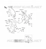 CARENAGE INFERIEUR pour Kawasaki ZZR250 2006