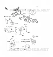 CHASSIS EQUIPMENT ELECTRIQUE pour Kawasaki ZZR250 2006