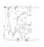 CONTACTEUR SERRURE/R&Eacute;FLECTEUR pour Kawasaki ZZR250 2006