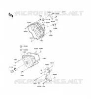 COUVERCLES MOTEUR pour Kawasaki ZZR250 2006