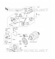 D&Eacute;MARREUR pour Kawasaki ZZR250 2006