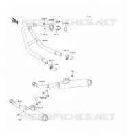 &Eacute;CHAPPEMENT pour Kawasaki ZZR250 2006