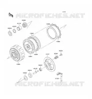 EMBRAYAGE pour Kawasaki ZZR250 2006