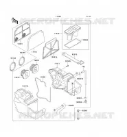 FILTRE A AIR pour Kawasaki ZZR250 2006