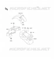 GARDE BOUE pour Kawasaki ZZR250 2006
