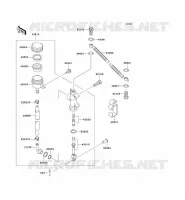 MAITRE CYLINDRE ARRI&Egrave;RE pour Kawasaki ZZR250 2006