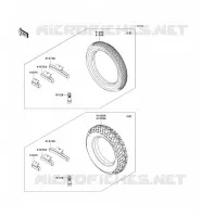 PNEUS pour Kawasaki ZZR250 2006