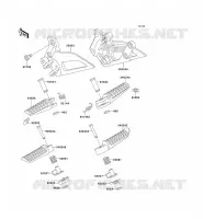 REPOSE PIED pour Kawasaki ZZR250 2006