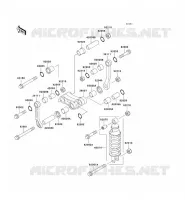 SUSPENSION/AMORTISSEUR pour Kawasaki ZZR250 2006
