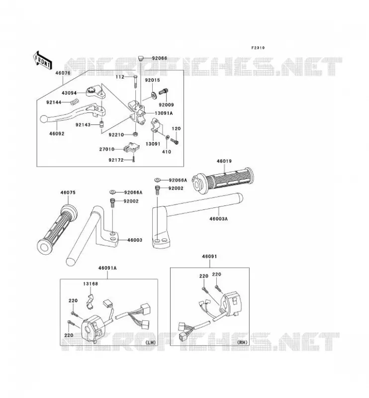 GUIDON Kawasaki MOTOS 250 2006 ZZR250  EX250H6F