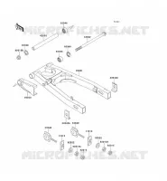 BRAS OSCILLANT pour Kawasaki ZZR250 1996