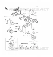 CHASSIS EQUIPMENT ELECTRIQUE pour Kawasaki ZZR250 1996