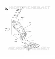 CH&Acirc;SSIS pour Kawasaki ZZR250 1996