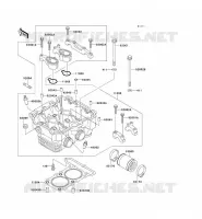 CULASSE pour Kawasaki ZZR250 1996