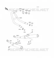 &Eacute;CHAPPEMENT pour Kawasaki ZZR250 1996