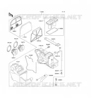 FILTRE A AIR pour Kawasaki ZZR250 1996