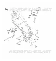PIECE DE CADRE (COUVERTURE) pour Kawasaki ZZR250 1996