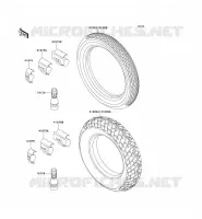 PNEUS pour Kawasaki ZZR250 1996