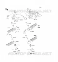 REPOSE PIED pour Kawasaki ZZR250 1996