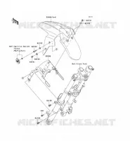 GARDE BOUE AVANT pour Kawasaki NINJA 250R 2008