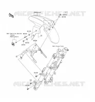 GARDE BOUE AVANT pour Kawasaki NINJA 250R 2009