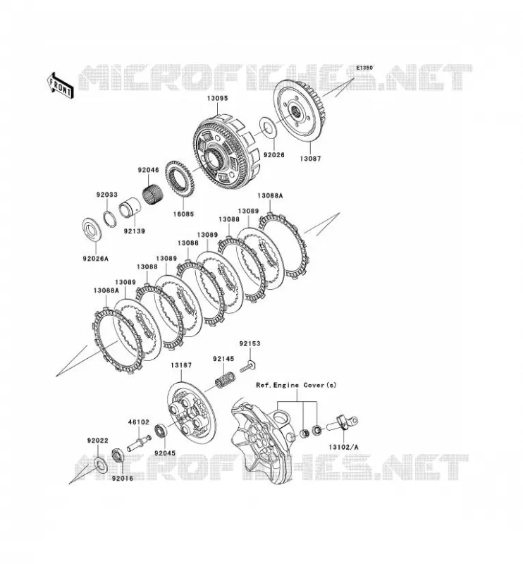 EMBRAYAGE Kawasaki MOTOS 250 2009 NINJA 250R  EX250J9F