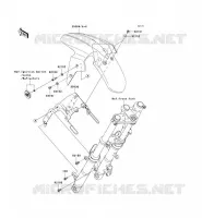 GARDE BOUE AVANT pour Kawasaki NINJA 250R 2009