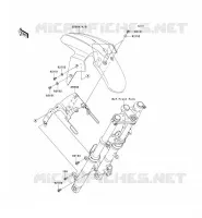 GARDE BOUE AVANT pour Kawasaki NINJA 250R 2010