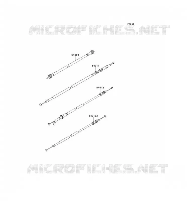 CABLES Kawasaki MOTOS 250 2010 NINJA 250R  EX250KAF