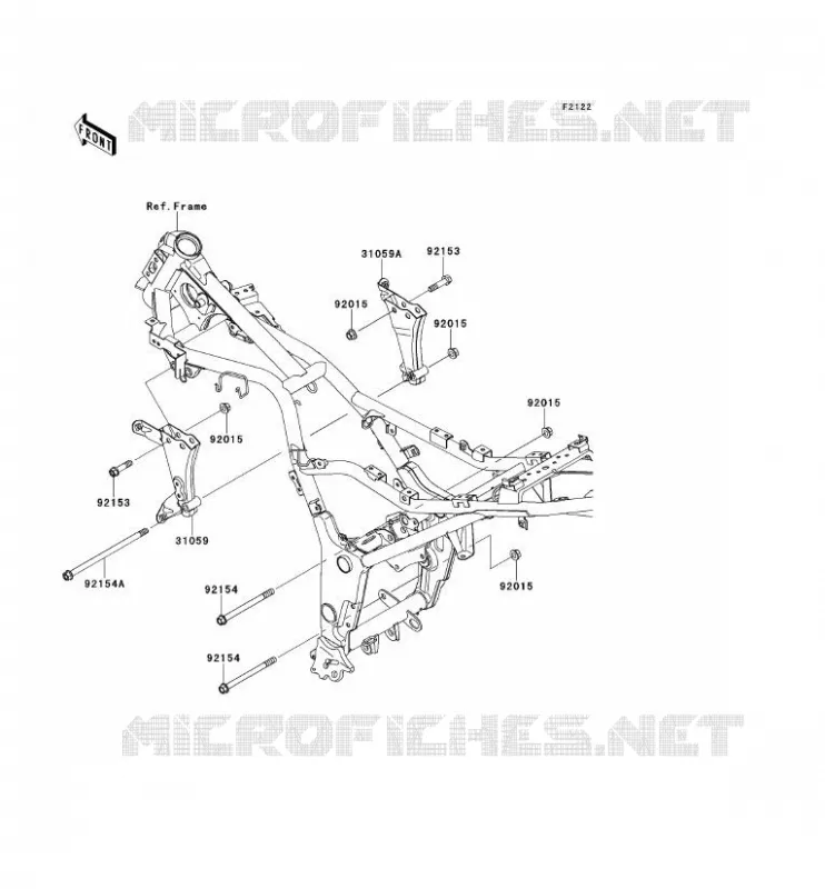 SUPPORT MOTEUR Kawasaki MOTOS 250 2011 NINJA 250R  EX250KBF