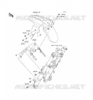 GARDE BOUE AVANT pour Kawasaki NINJA 250R 2011