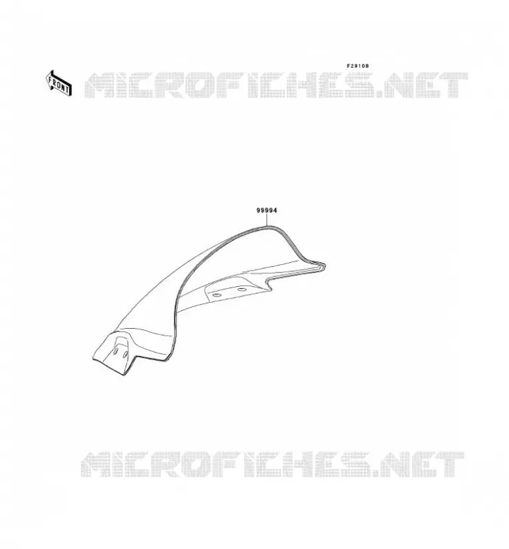 ACCESSOIRE(PARE-BRISE) Kawasaki MOTOS 300 2013 NINJA 300  EX300ADF