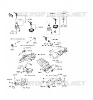CONTACTEUR SERRURE/R&Eacute;FLECTEUR pour Kawasaki NINJA 300 2014