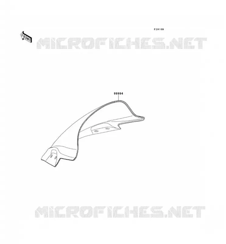 ACCESSOIRE(PARE-BRISE) Kawasaki MOTOS 300 2014 NINJA 300  EX300AES