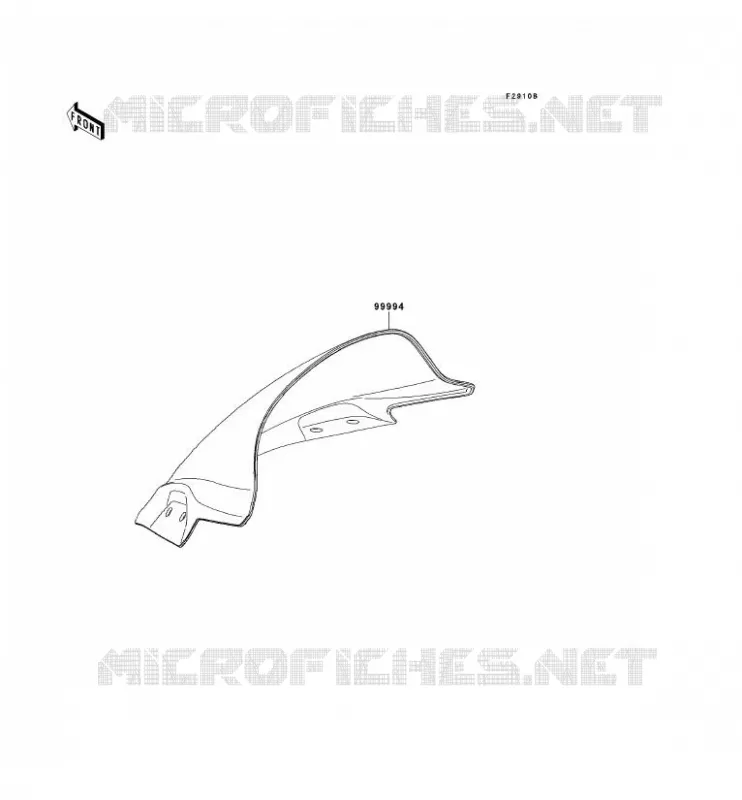 ACCESSOIRE(PARE-BRISE) Kawasaki MOTOS 300 2014 NINJA 300  EX300AES