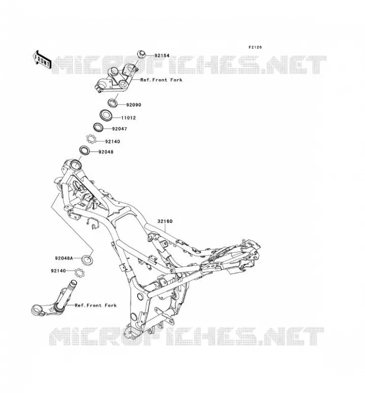 CH&Acirc;SSIS Kawasaki MOTOS 300 2014 NINJA 300  EX300AESA
