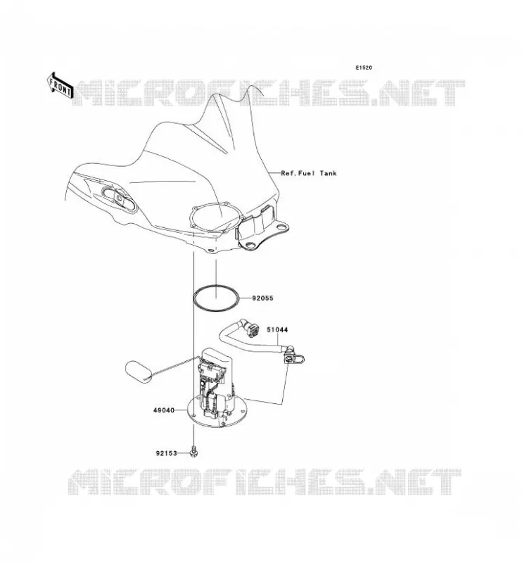 POMPE A ESSENCE Kawasaki MOTOS 300 2014 NINJA 300  EX300AESA